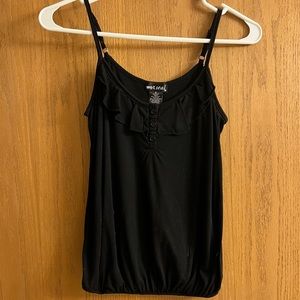 Small black Tank Top with buttons